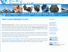Tablet Screenshot of firstclassfrequentflyer.com